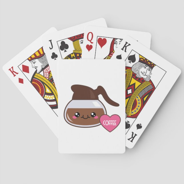 Emoji Coffee Pot Playing Cards (Back)