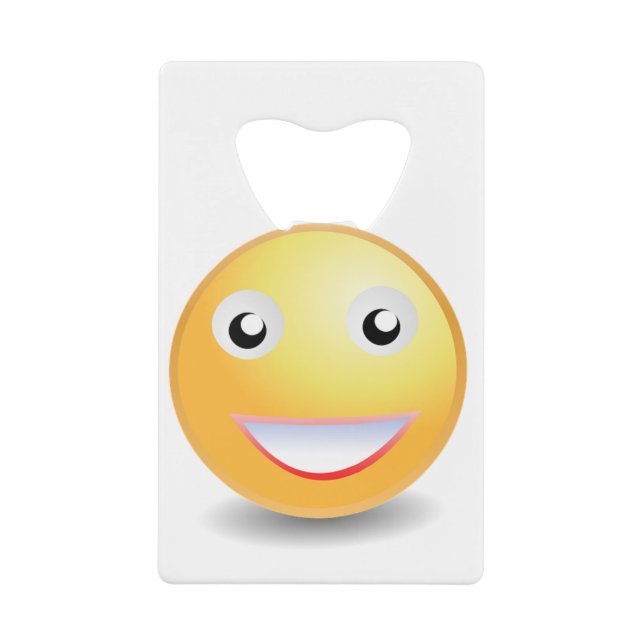 Emoji ! credit card bottle opener (Front)