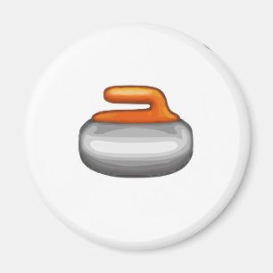 Emoji Curling Stone Magnet