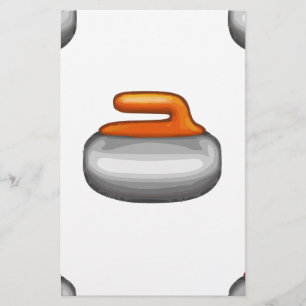 Emoji Curling Stone Stationery