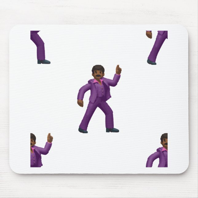 Emoji Dancing Man Mouse Pad (Front)