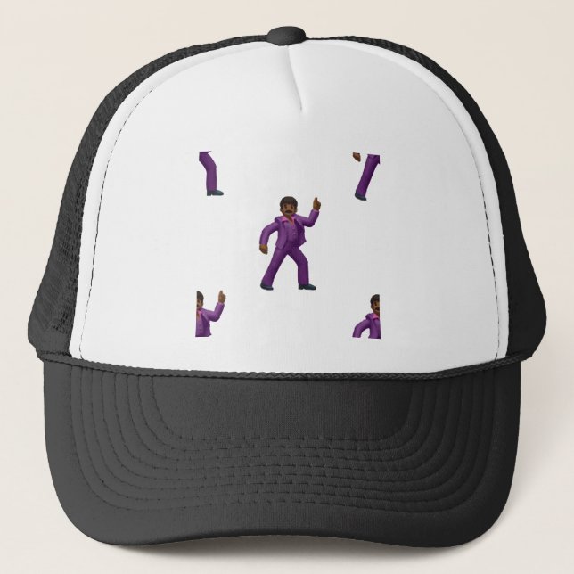 Emoji Dancing Man Trucker Hat (Front)