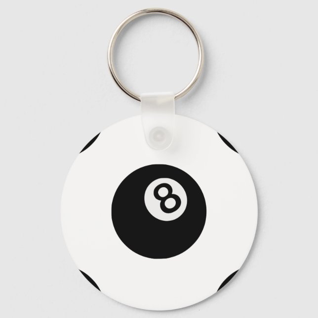 emoji eight ball keychain (Front)