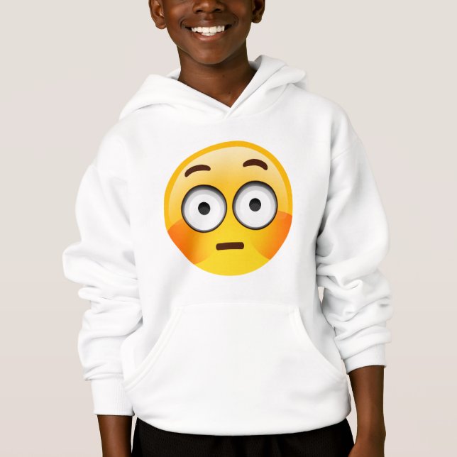 Emoji Embarrassed avec les joues rincées (Devant)