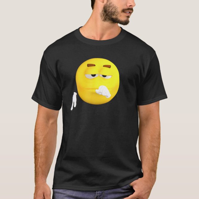 Emoji Emoticon Face Emotion Icon T-Shirt (Front)