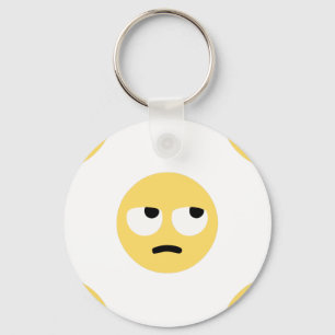 emoji eye rolling keychain