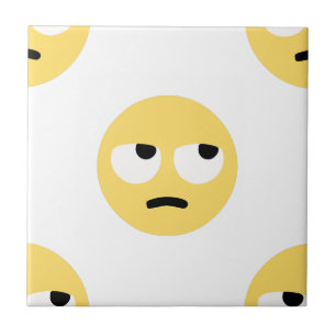 emoji eye rolling tile