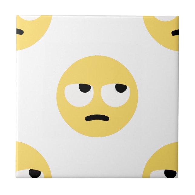 emoji eye rolling tile (Front)