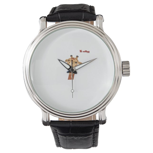 emoji frowning angry giraffe face  watch (Front)
