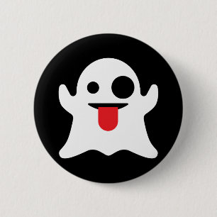 Emoji Ghost 2 Inch Round Button