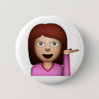 Emoji Girl 2 Inch Round Button