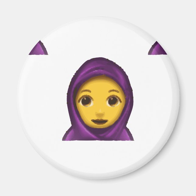 emoji hajib magnet (Front)