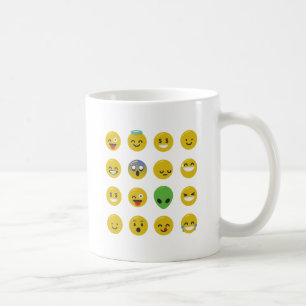Emoji happy face coffee mug