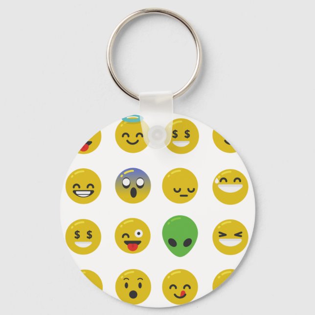 Emoji happy face keychain (Front)