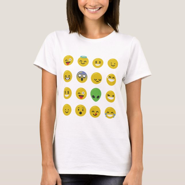 Emoji happy face T-Shirt (Front)