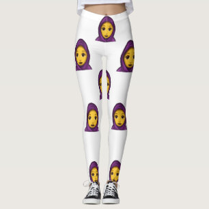 emoji hijab leggings