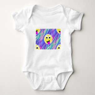 emoji hologram baby bodysuit