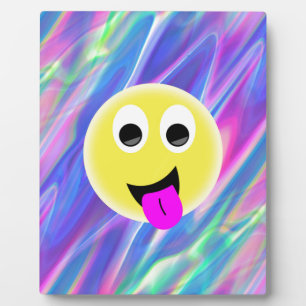 emoji hologram plaque