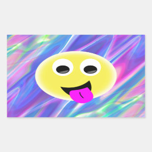 emoji hologram sticker