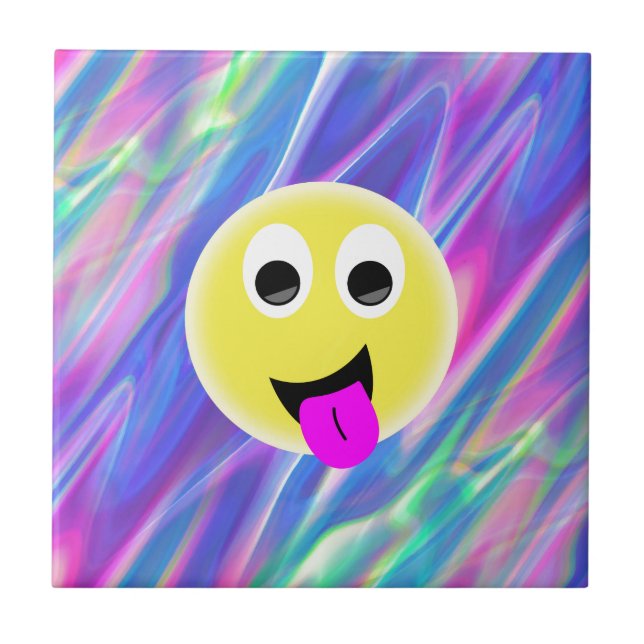 emoji hologram tile (Front)