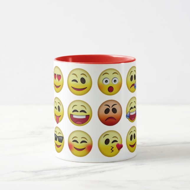 Emoji Icon Faces Combo Mug (Center)
