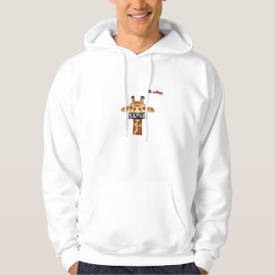 emoji insulting angry giraffe face  hoodie