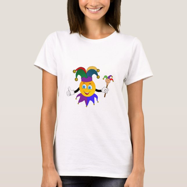 Emoji Joker Mardi Gras Women's T-Shirt (Front)