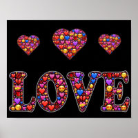Emoji love poster