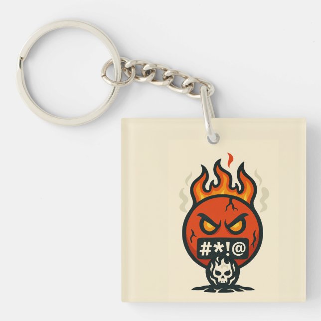 Emoji Madness Keychain (Front)