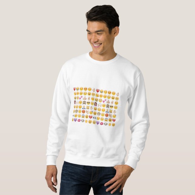 emoji mens sweatshirt (Front Full)