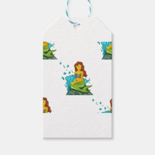 emoji mermaid gift tags