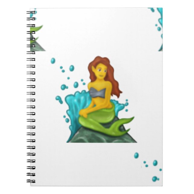 emoji mermaid notebook (Front)
