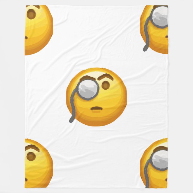 emoji monocle blanket (Front)