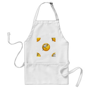emoji monocle standard apron