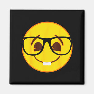 Emoji Nerd Gles Yellow Smile Face Magnet