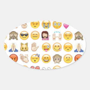 emoji oval sticker