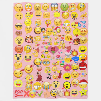 emoji overload fleece blanket