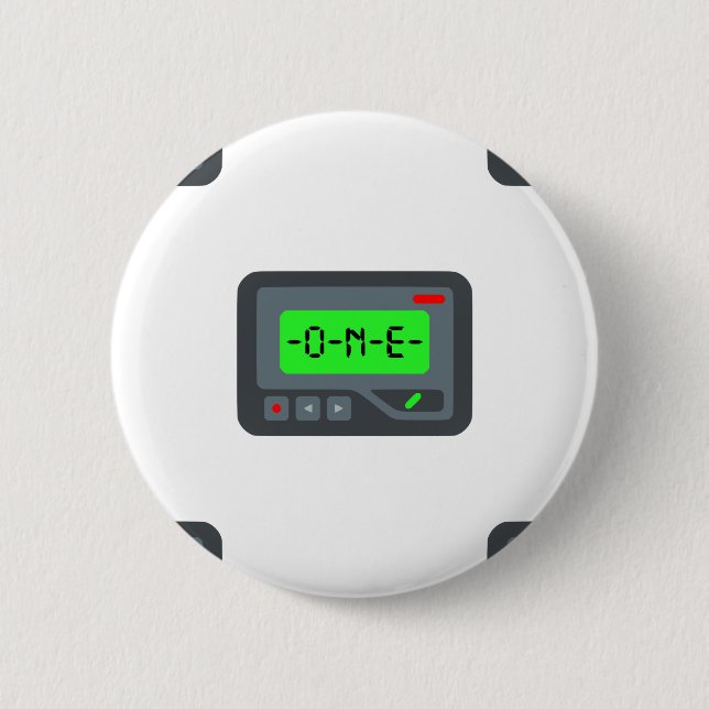 emoji pager 2 inch round button (Front)