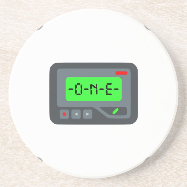 emoji pager coaster (Front)