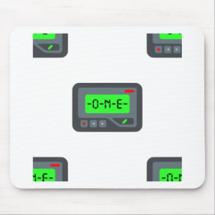 emoji pager mouse pad