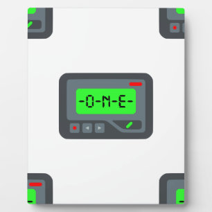 emoji pager plaque