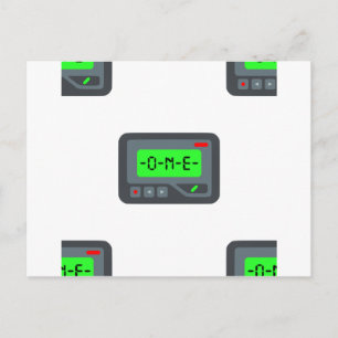 emoji pager postcard