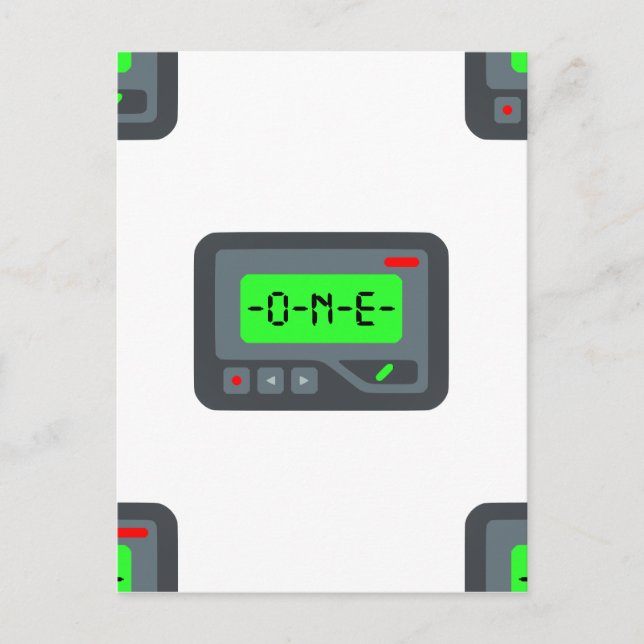 emoji pager postcard (Front)