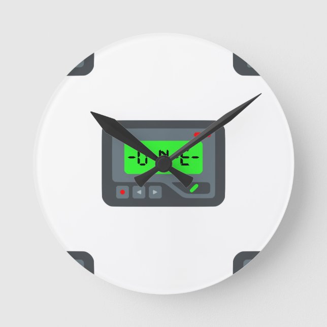 emoji pager round clock (Front)