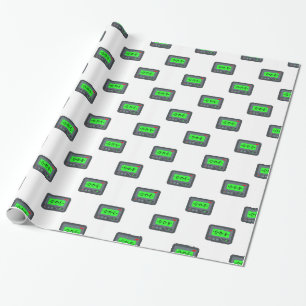 emoji pager wrapping paper