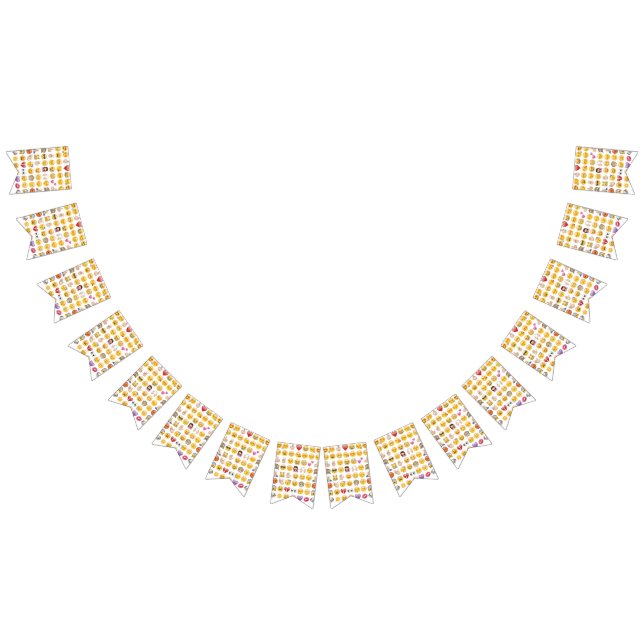 emoji party bunting banner (All)