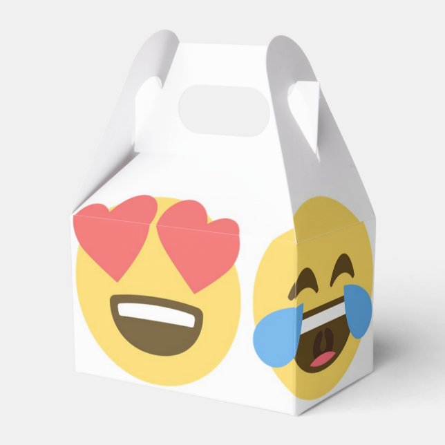 Emoji Party Favour Box- Emoji Faces Favor Box (Front Side)