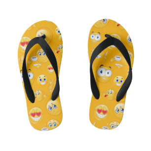 Emoji Pattern 2 Kid's Flip Flops