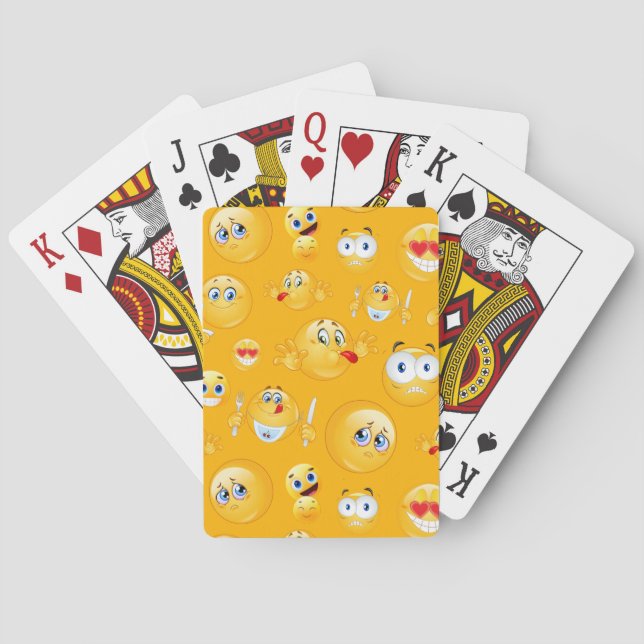 Emoji Pattern 2 Playing Cards (Back)