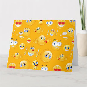 Emoji Pattern 2 Thank You Card
